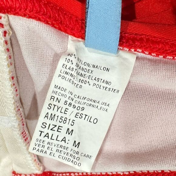 Antonio Melani Red Bikini Top Women’s Medium - Picture 3 of 4